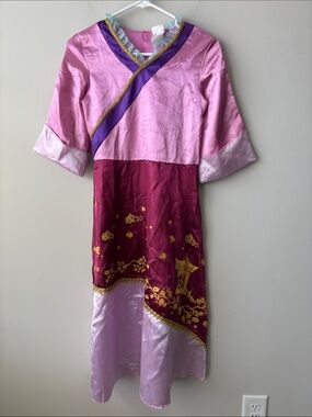 Disney Princess Mulan Pink and Magenta Girls' Princess Costume Dress 7-8